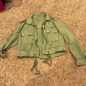 Green utility coat